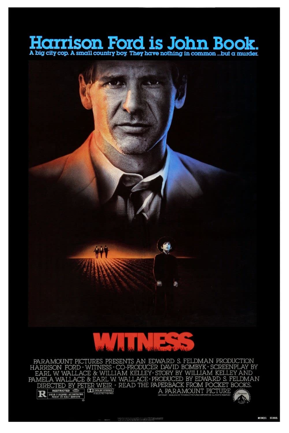 Theatrical poster for Witness (1985)