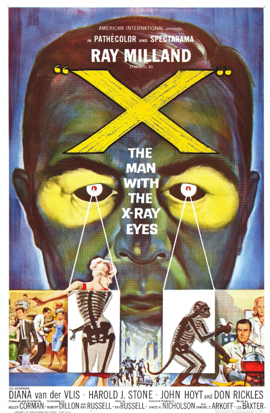 Theatrical poster for X: The Man with the X-Ray Eyes (1963)