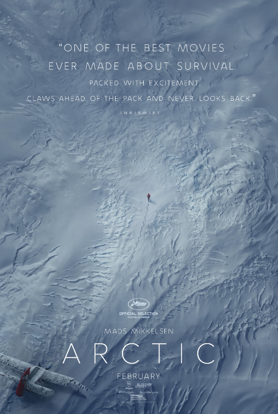 Theatrical poster for the 2018 film Arctic