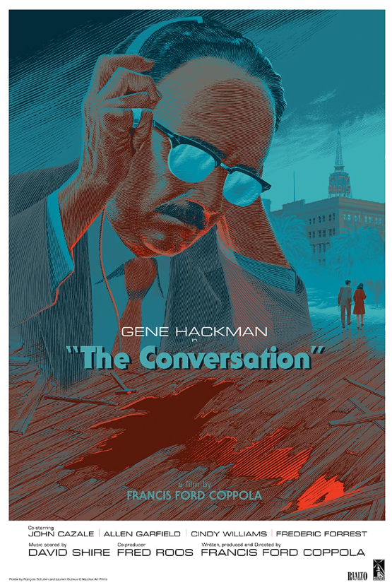 Theatrical poster for the 1974 movie The Conversation