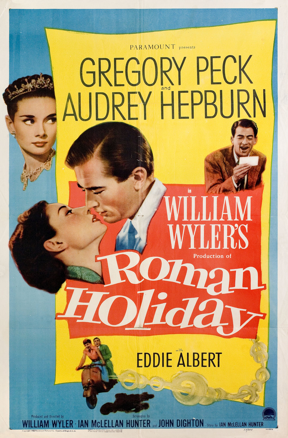 Theatrical poster for Roman Holiday (1953)