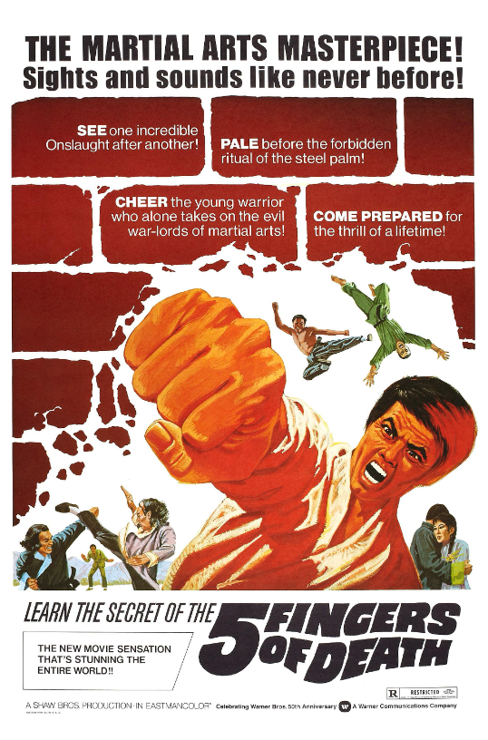 Theatrical poster for Five Fingers of Death (1972)